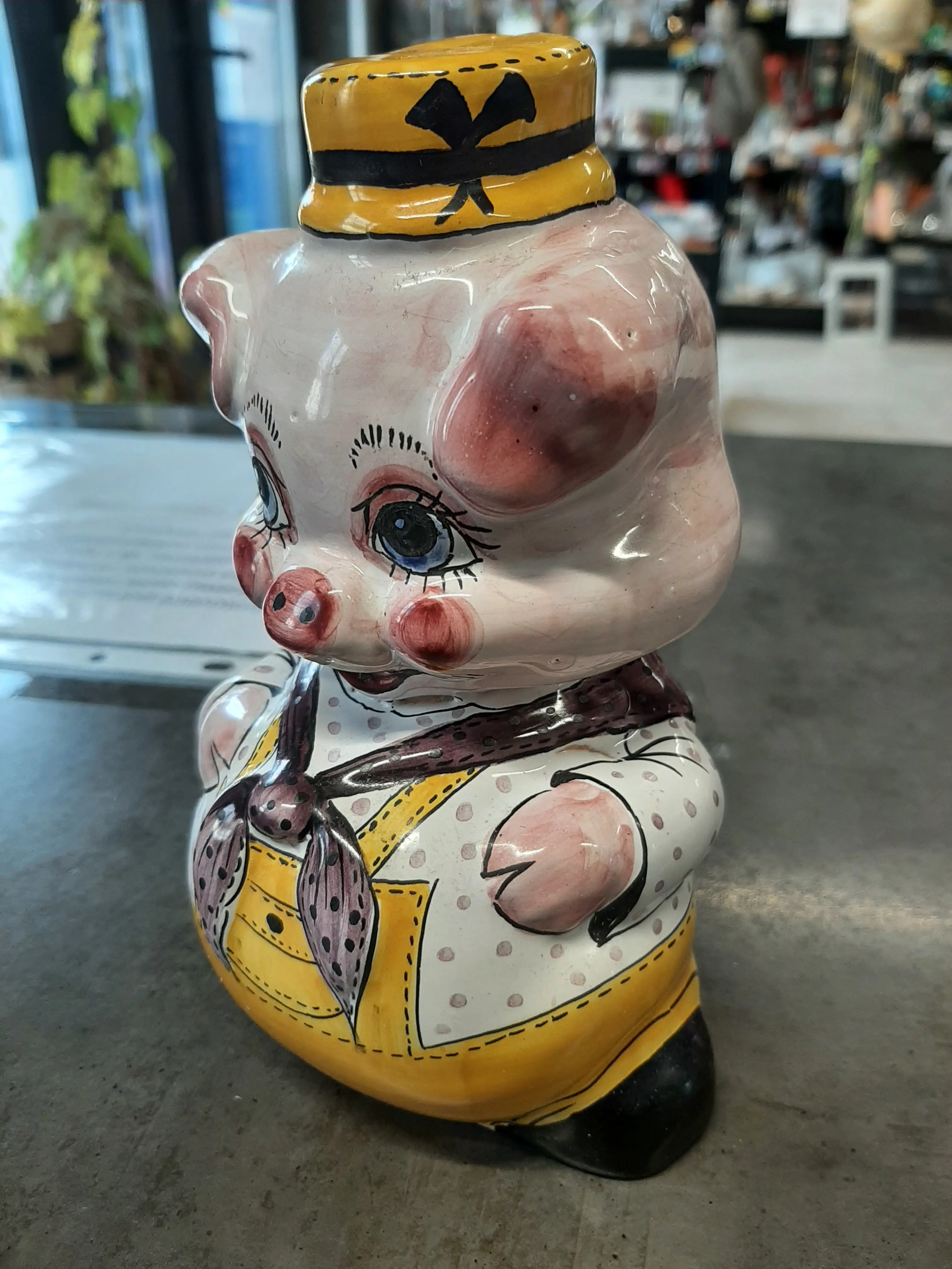 Keramické prasiatko,špornička,16cm