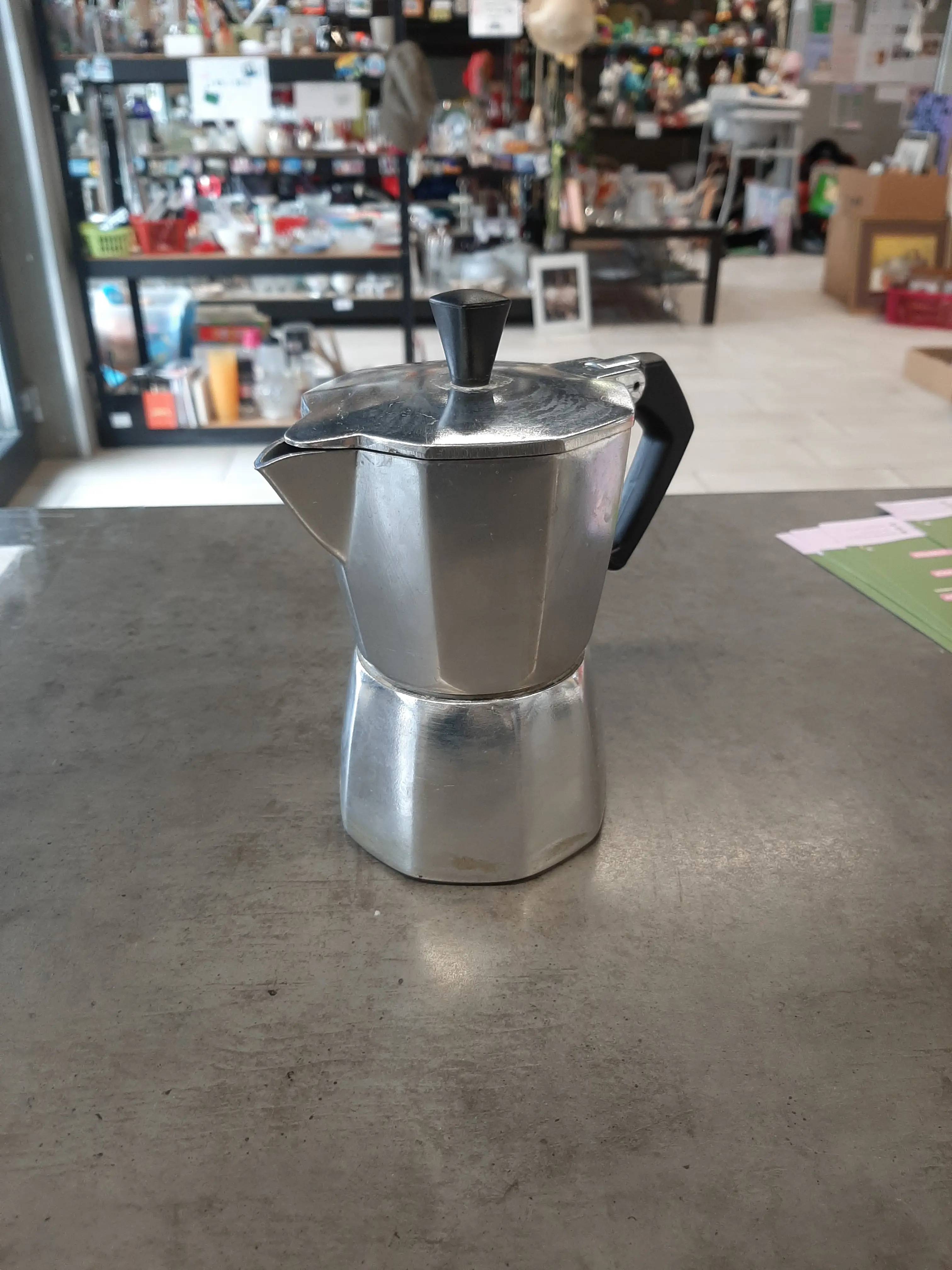 Strieborný moka kávovar/koťogo, Tescoma