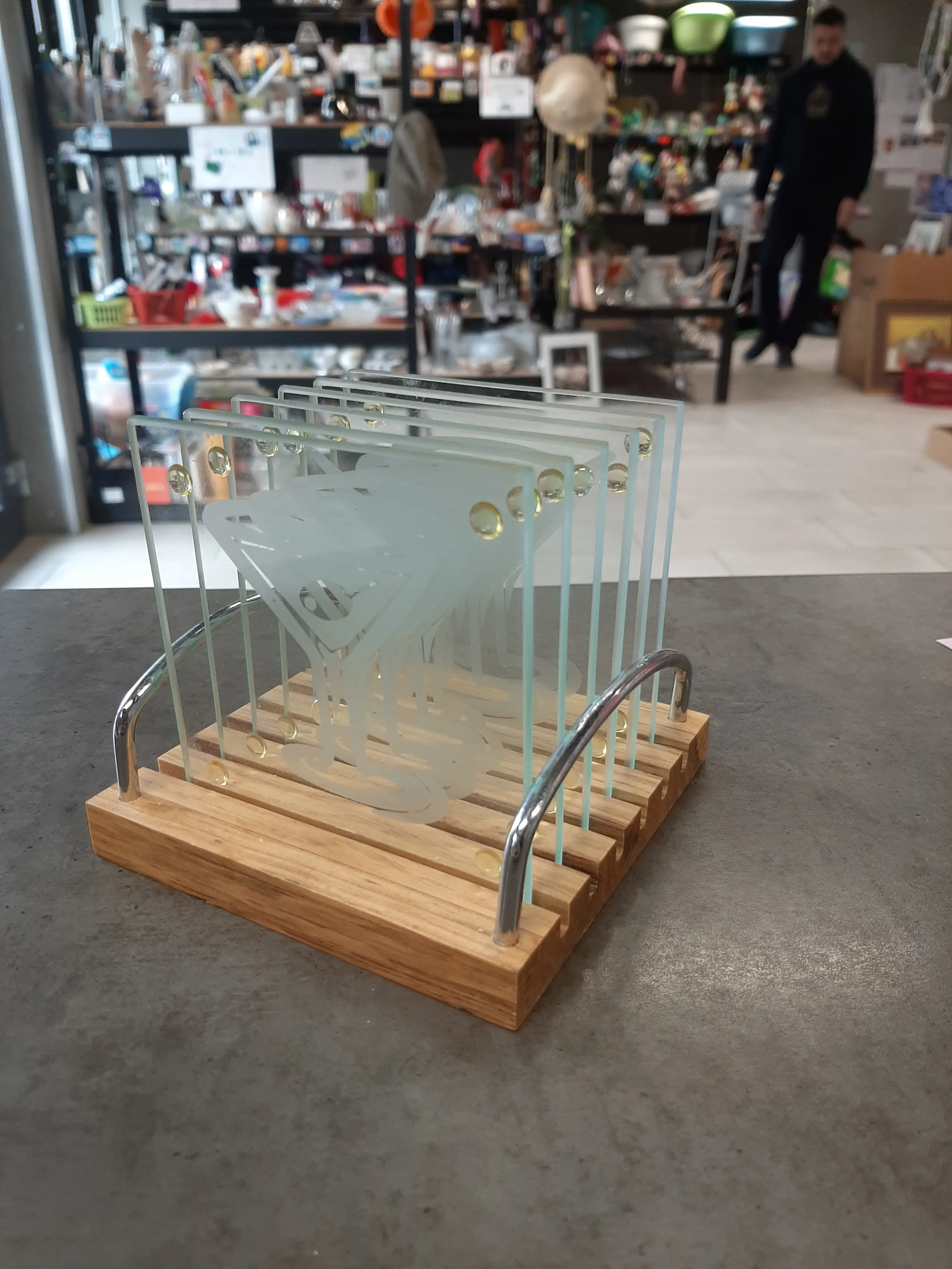 Sklenené podtácky so vzorom 6ks