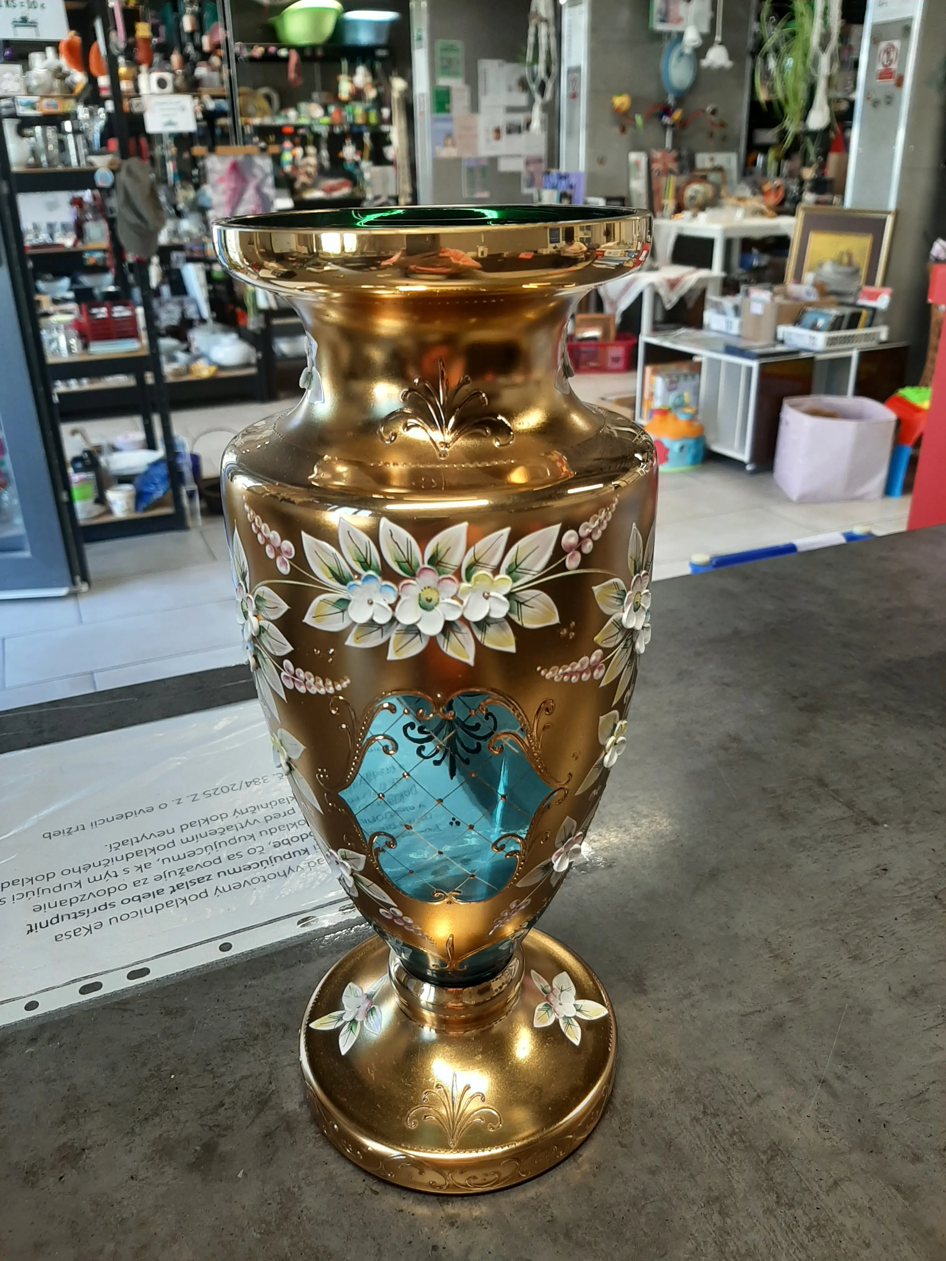 Bohemia Glass váza 30,5cm