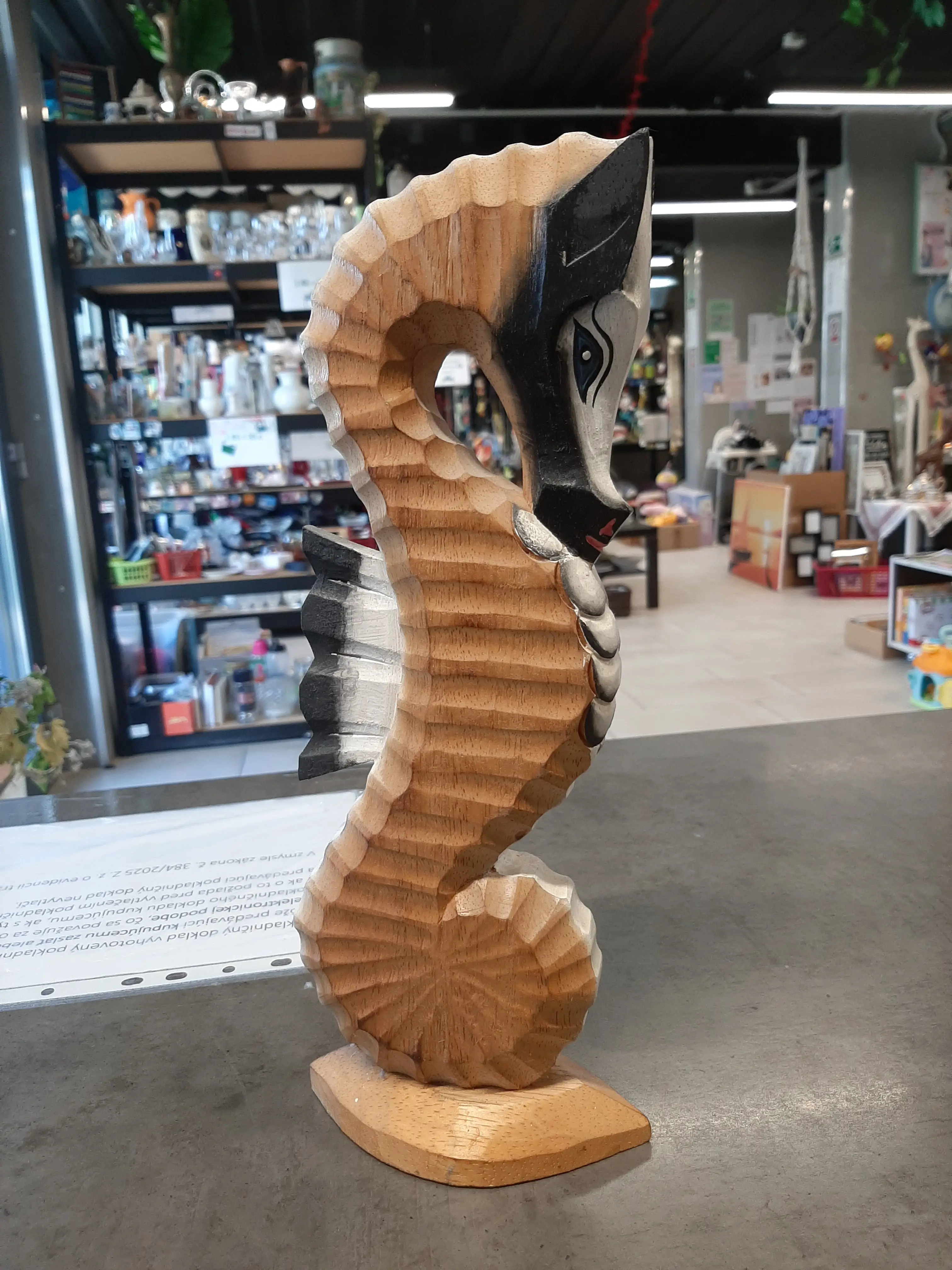 Morský koník,drevo 33cm