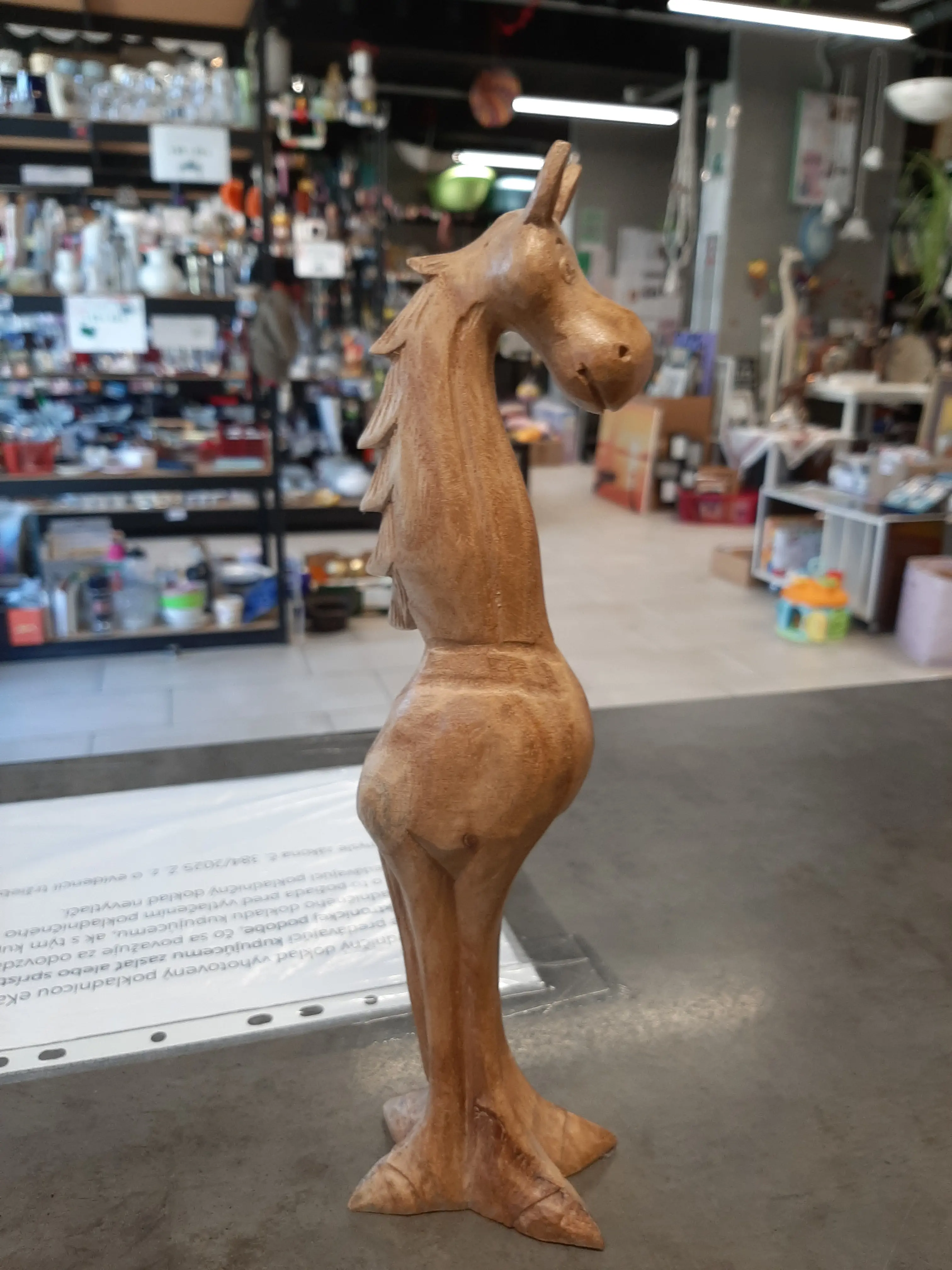 Morský koník 30 cm,drevo