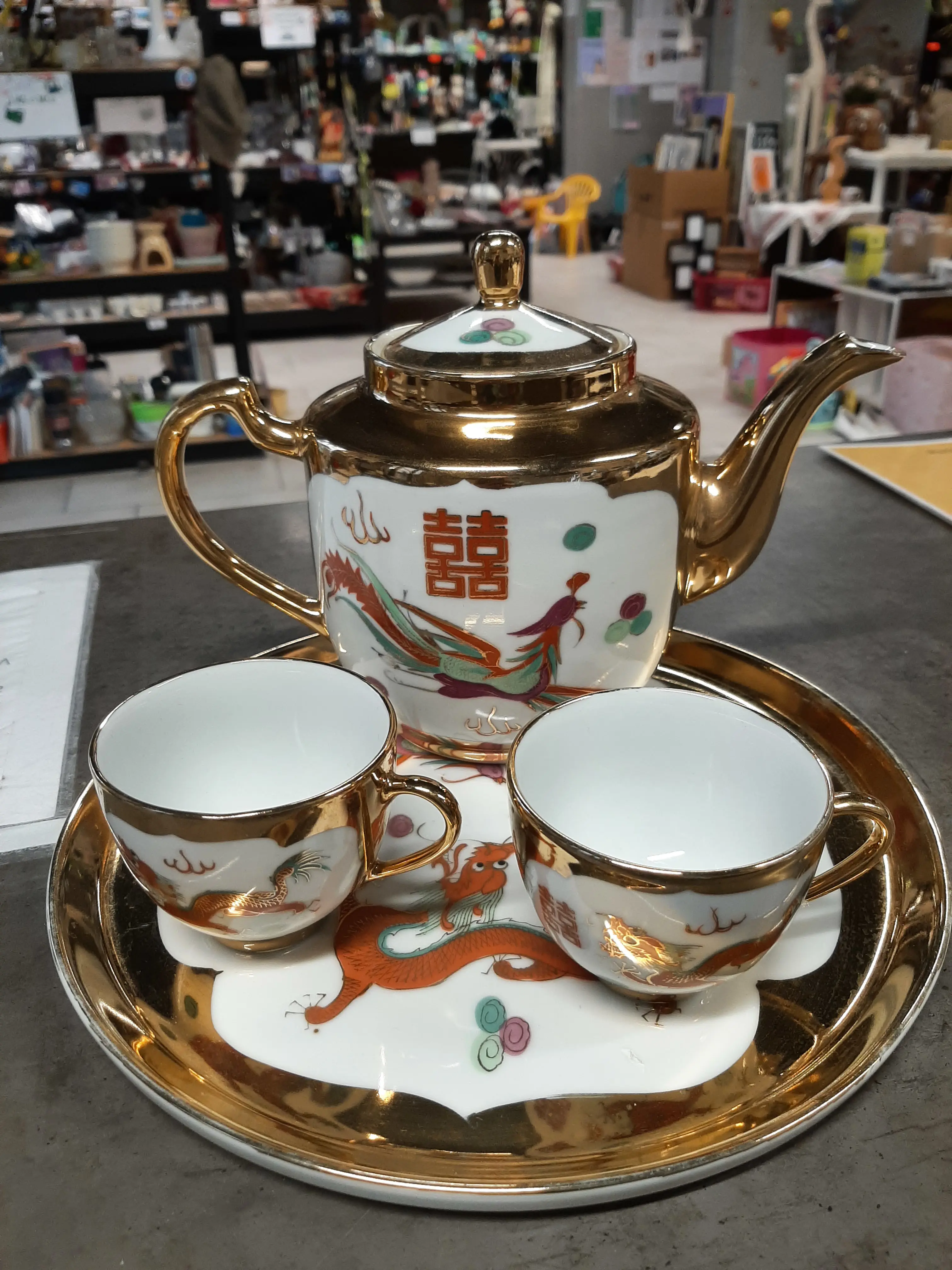 Čajová zlatá sada