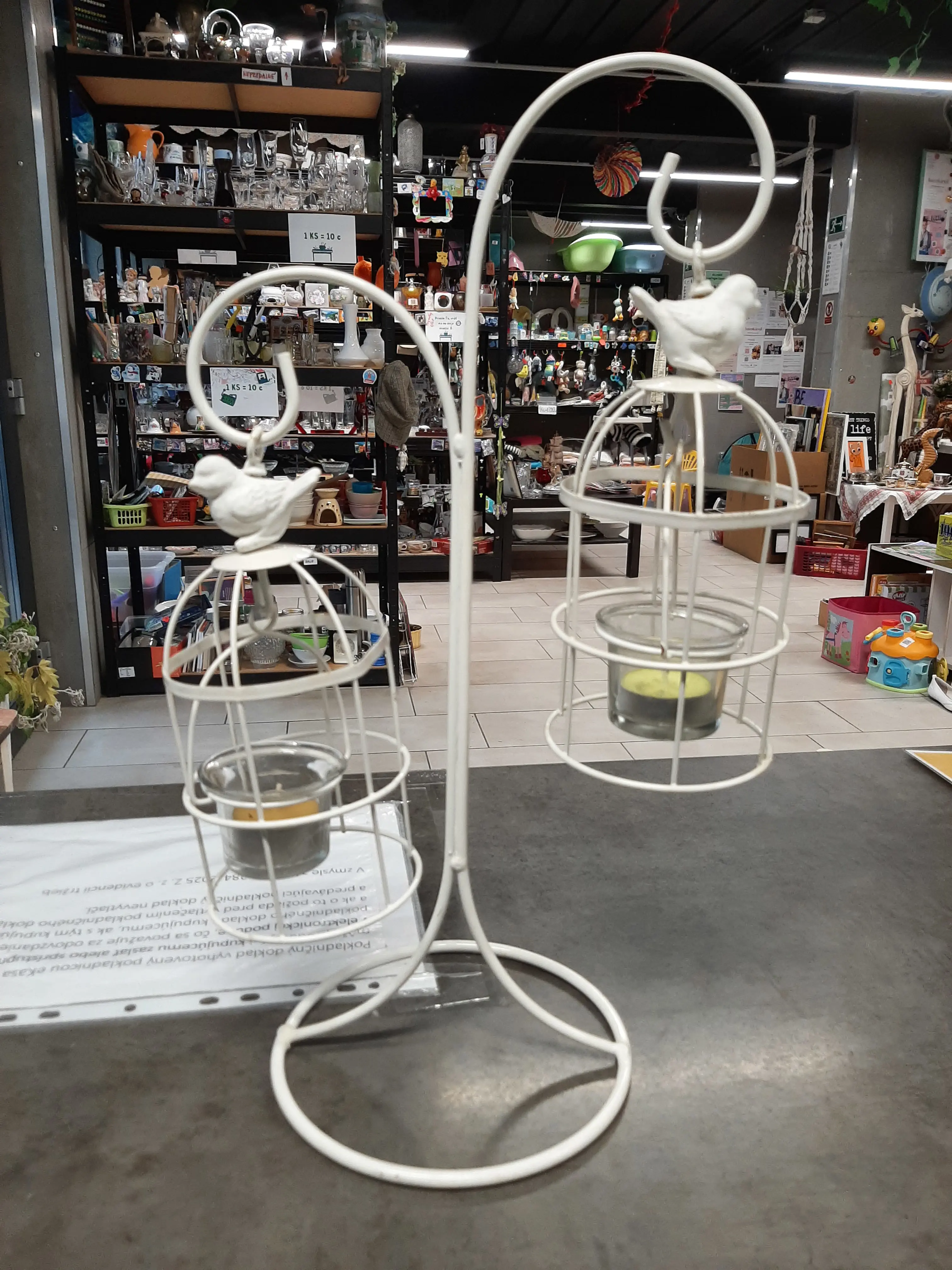 Kovový svietnik,40cm