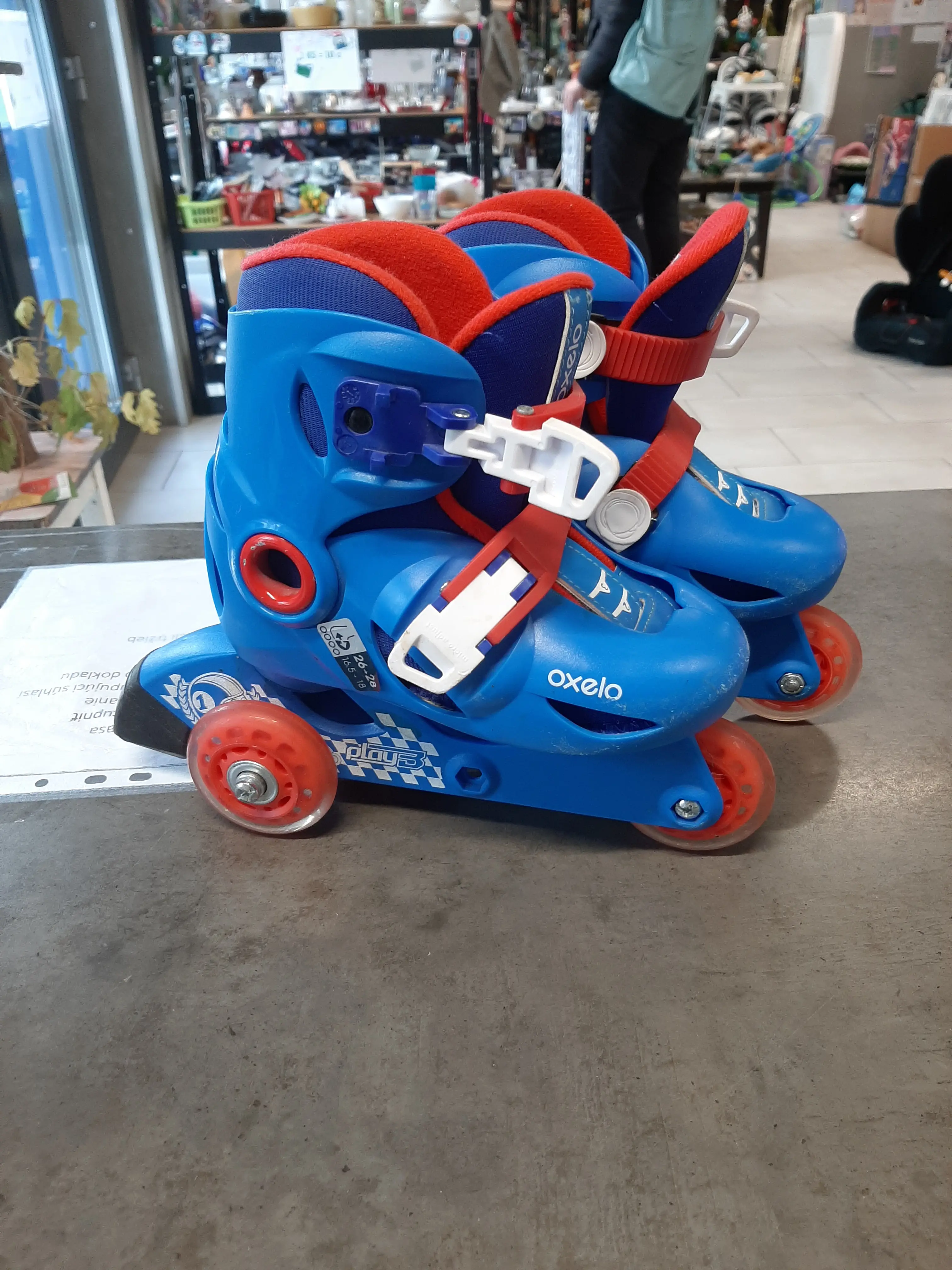 Detské korčule OXELO 26-28 modré