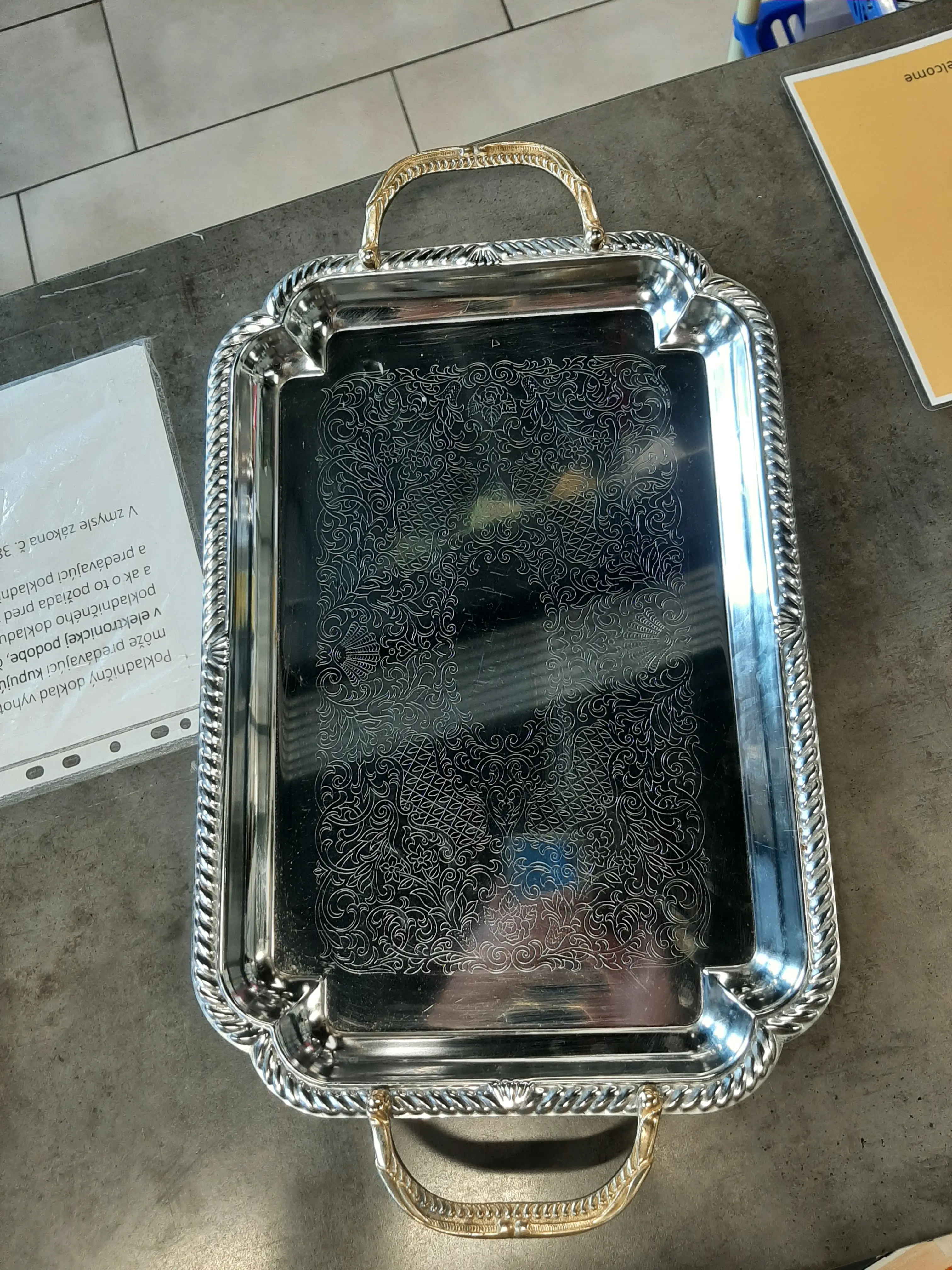 Nerezová tácka 30x43,5cm