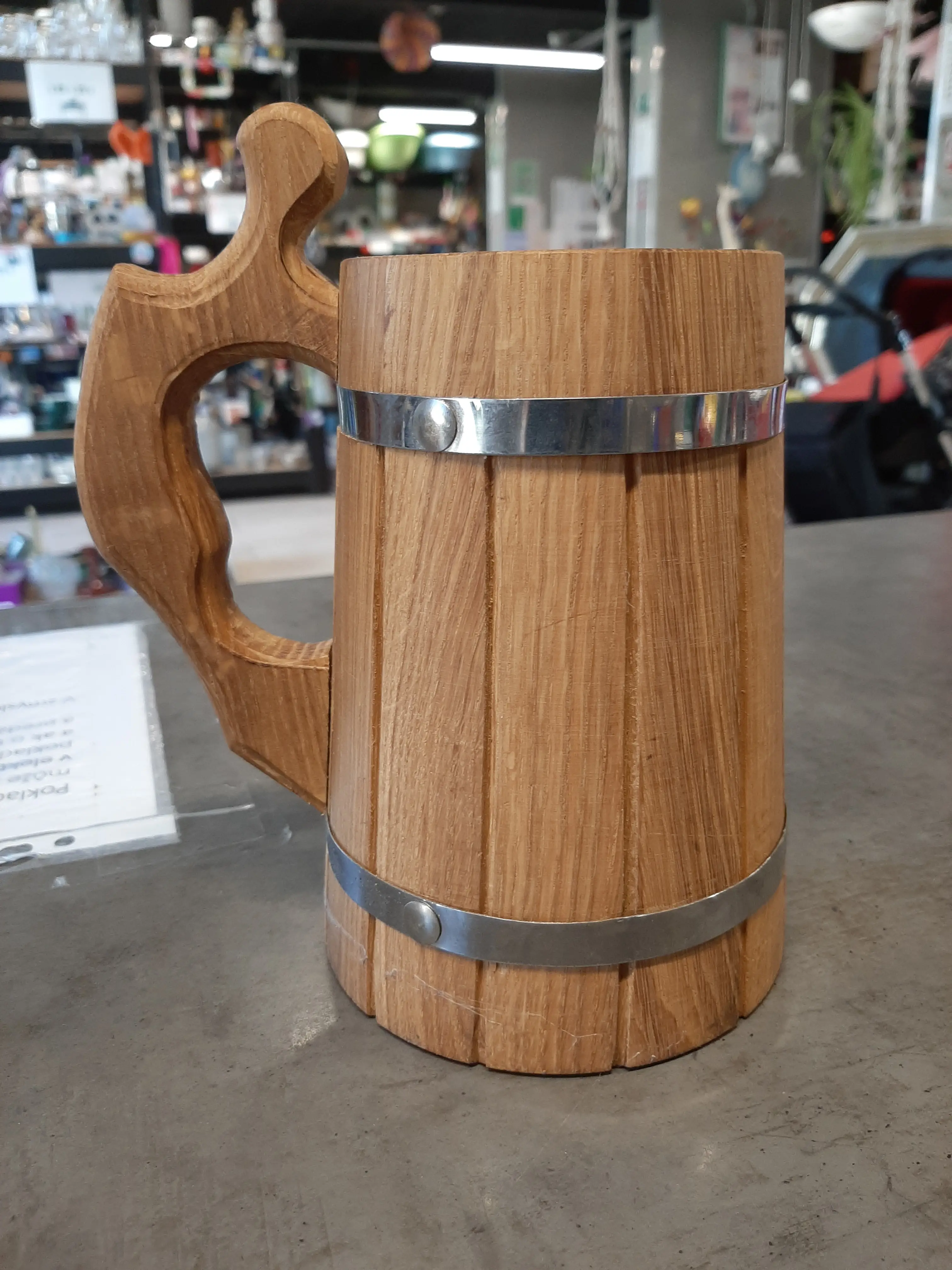 Drevený črpák,výška 20cm