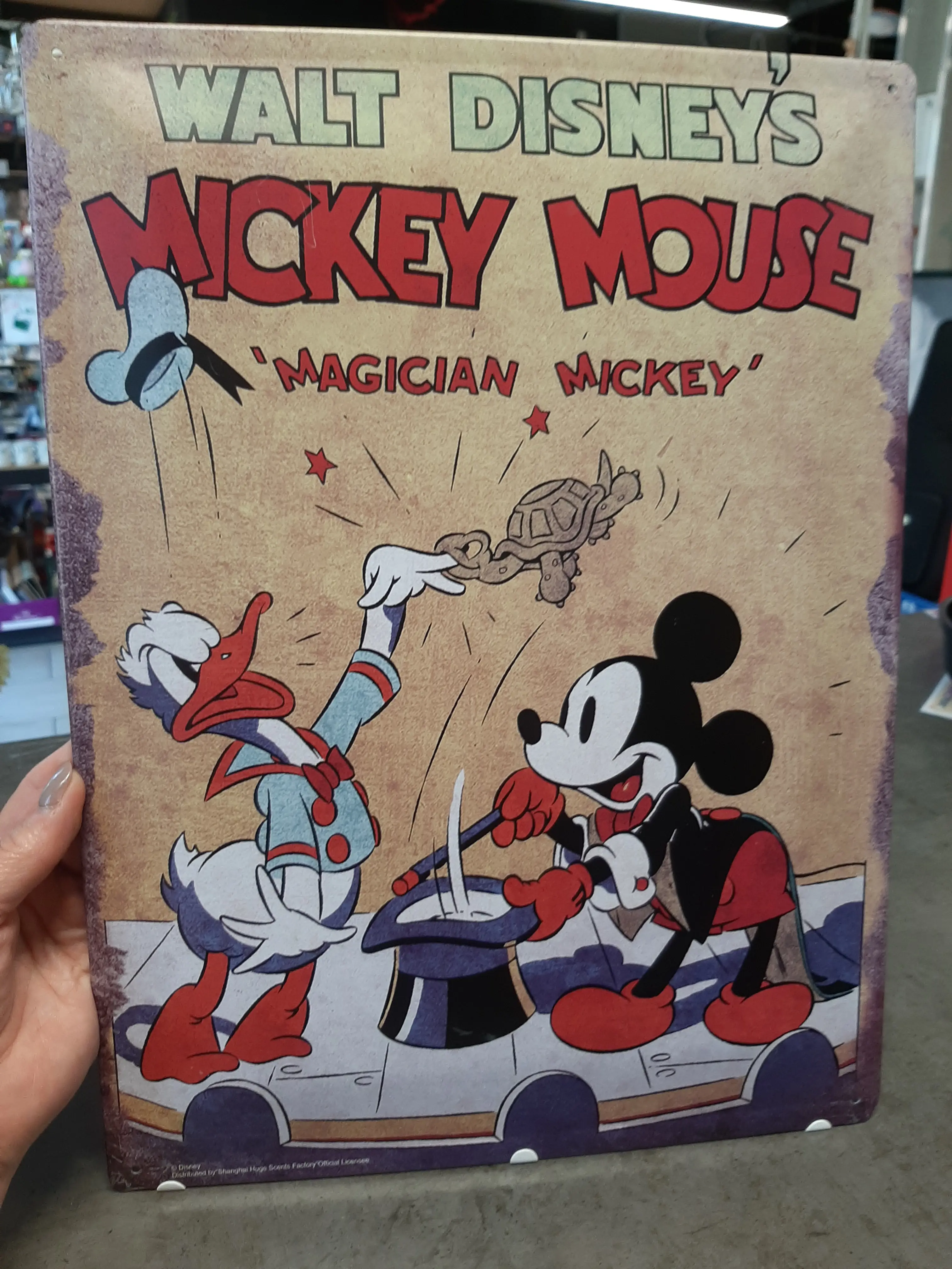 Disney plechová tabuĺka