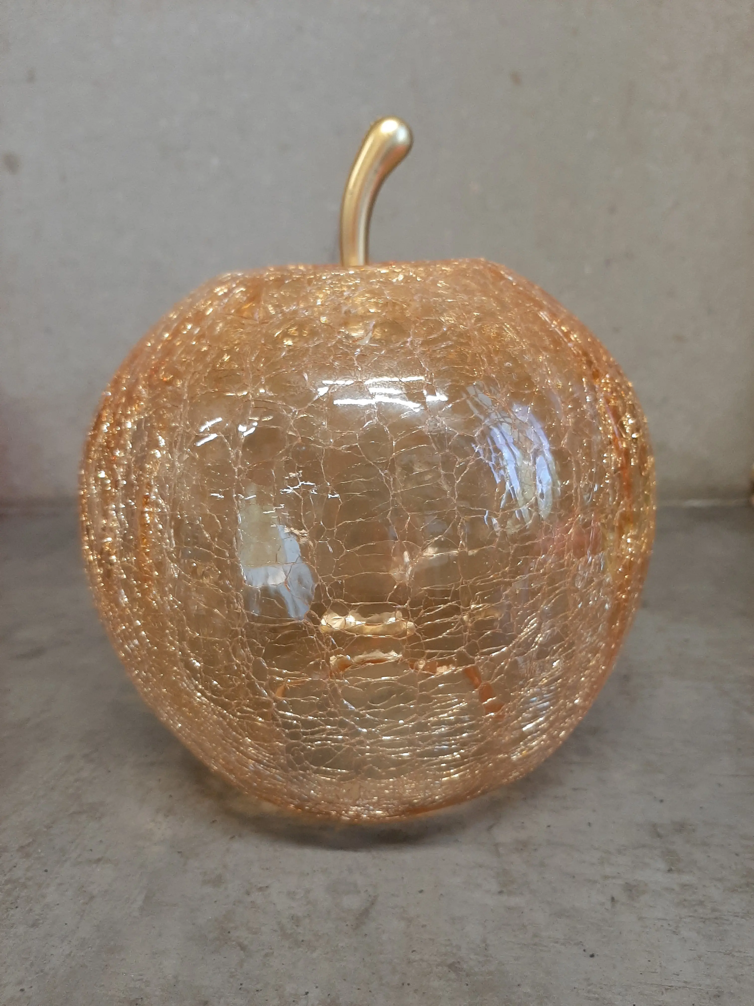 Sklenené jablko,výška 17cm