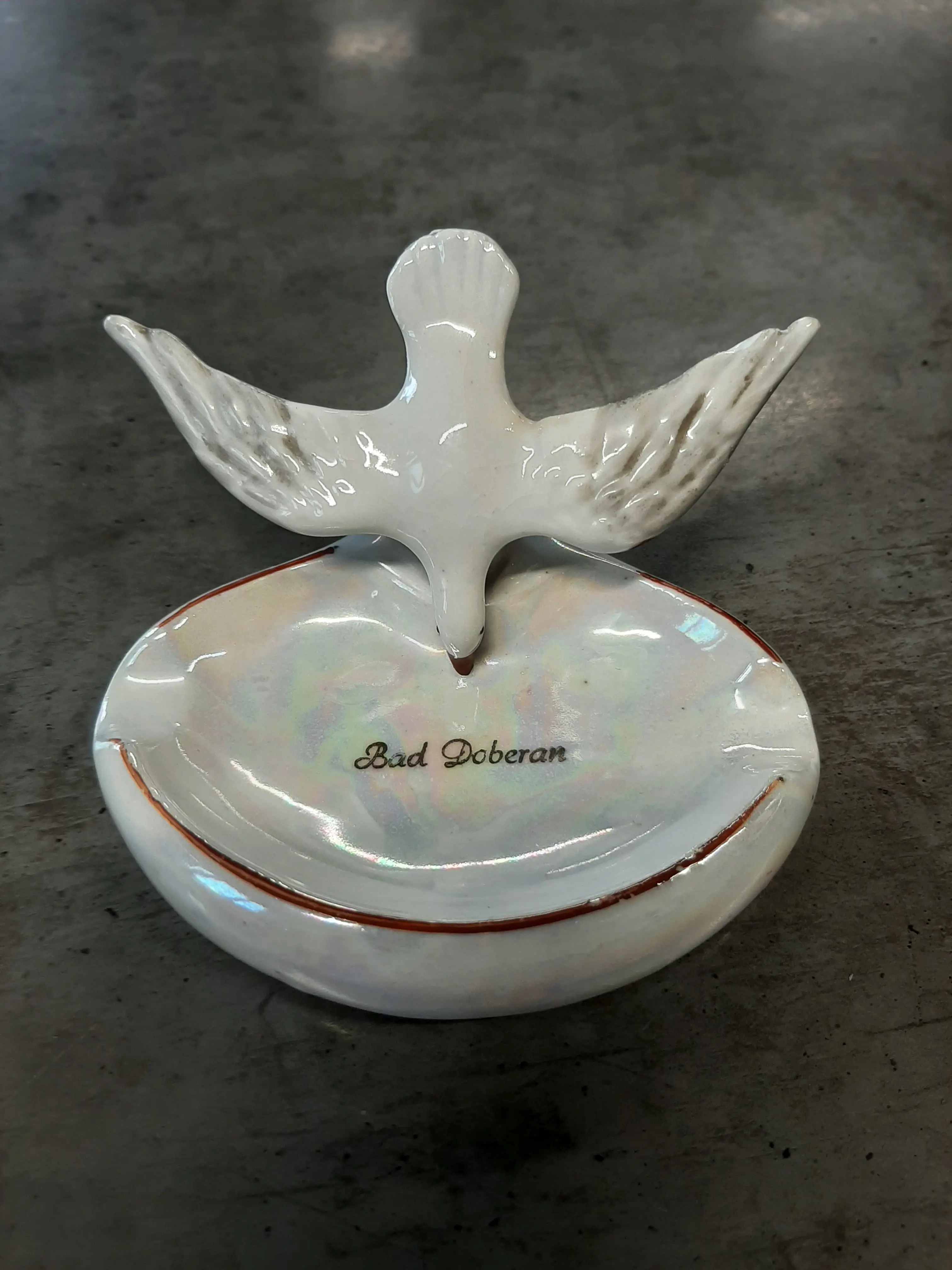 Porcelánový popolník z kúpeľného mesta Bad Doberan