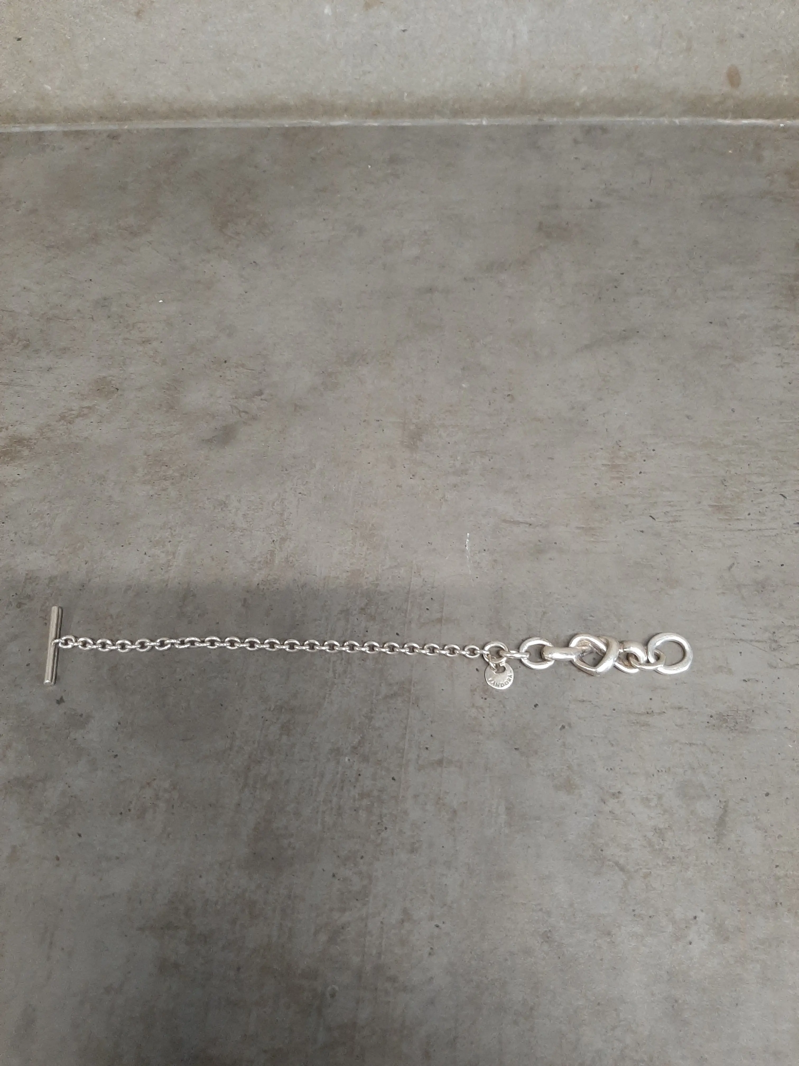 Strieborný náramok Pandora,dĺžka 17,5cm