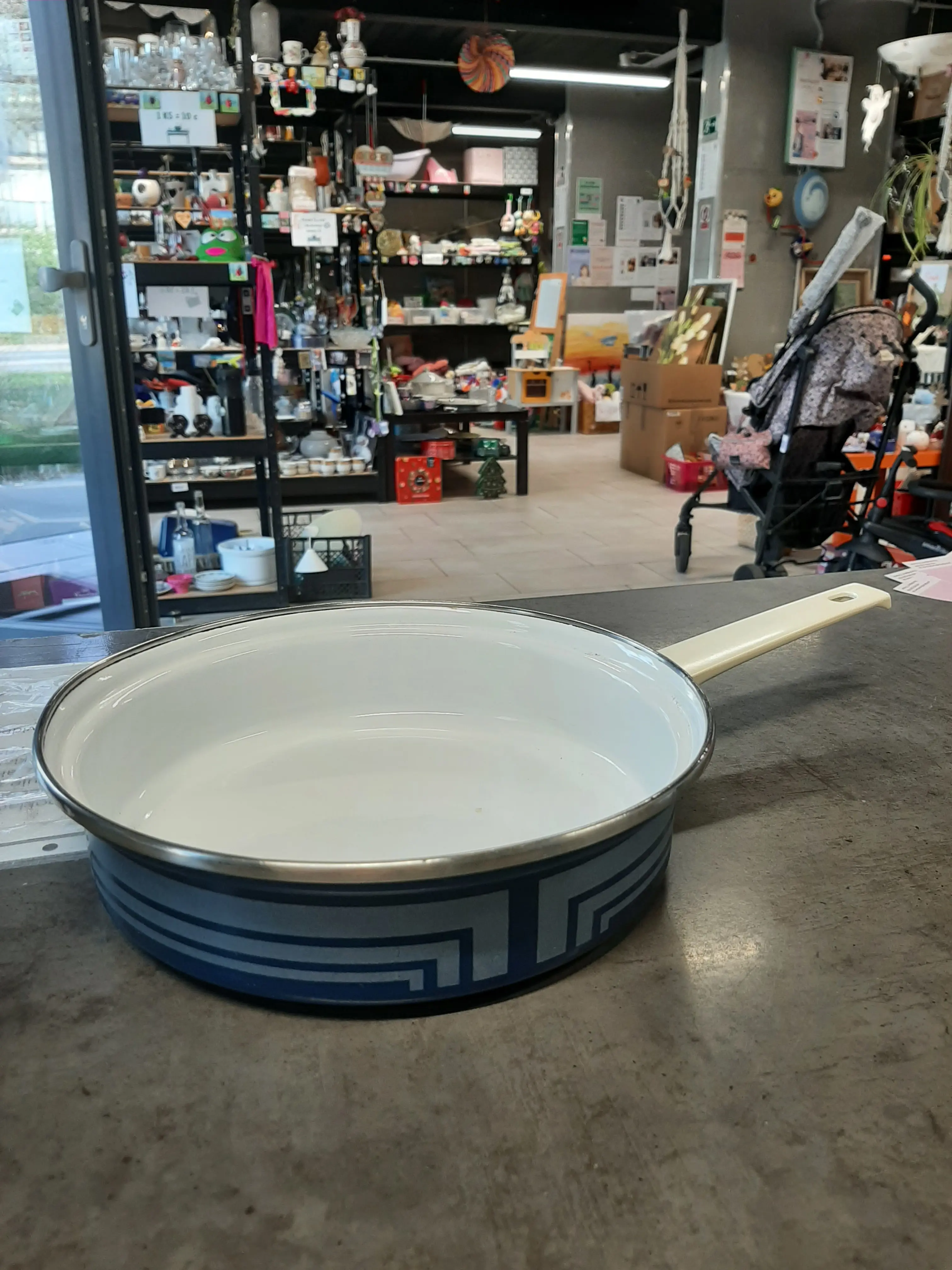 Panvica,priemer 24cm,modrá,nová